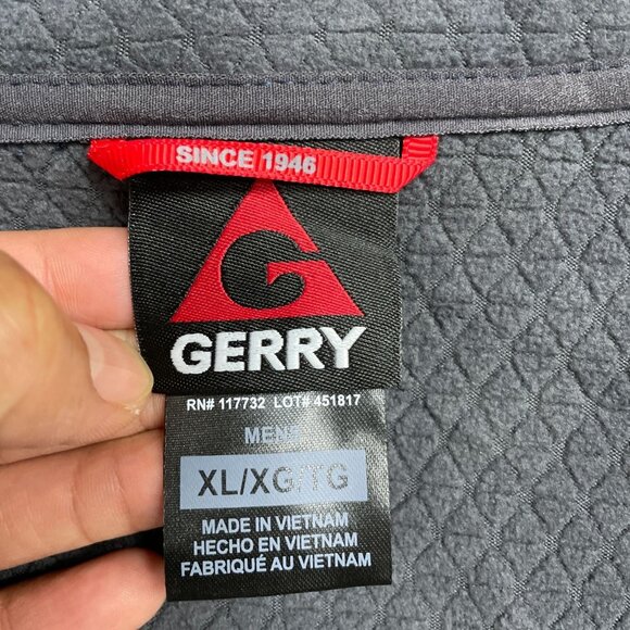 NWOT Gerry Men's XL Navy Hooded Soft Shell Fleece Lined Jacket - Picture 6 of 11